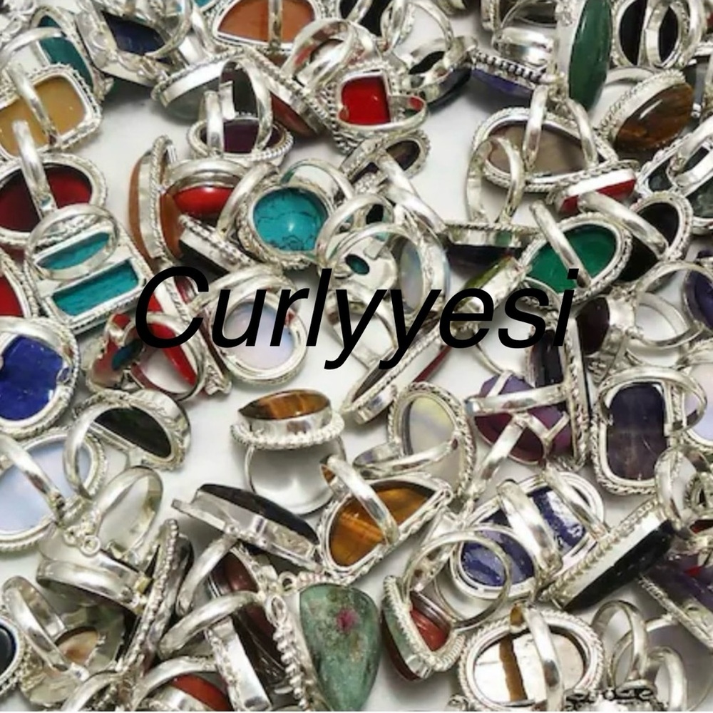 Sterling Silver 925 Gemstone Ring!🔥Please bid responsibly NO Cancelations 🥰🔥